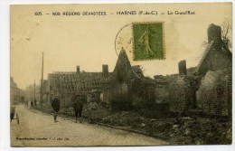 CPA  62  :  HARNES   La Grand Rue  1921      VOIR   DESCRIPTIF  §§§ - Harnes