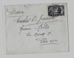 GRECE DC Pont  27.III.1928/ Yv.N°370/4ar. Pour Nice - Lettres & Documents