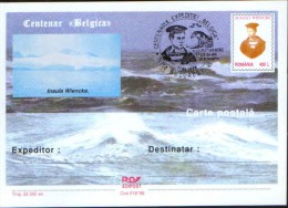 Romania, Stationery Postcard  1998- Centenary "Belgica",August Wiencke 100th Anniversary Of Death - Navires & Brise-glace