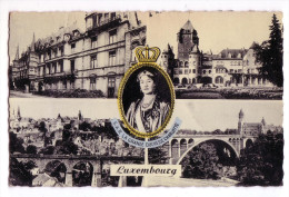 LUXEMBOURG S.A.R. LA GRANDE DUCHESSE CHARLOTTE VEDUTE F/P VIAGGIATA 1957 - Colmar – Berg