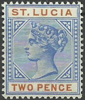 St.LUCIA..1886..Michel # 25...MLH. - St.Lucia (...-1978)