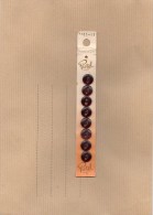 Bouton Pictel 8 X Boutons Couleur Reflet Mauve - Botones