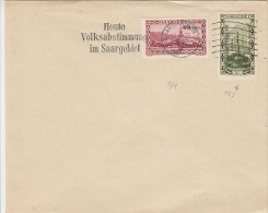 SAARGEBIET, STAMPS ON COVER, 1935, GERMANY - Brieven En Documenten