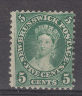 NEW  BRUNSWICK  1860       5 C    MH   NO GIUM - Unused Stamps