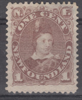 NEW  FOUNDLAND  1880       1 C    MH   NO GIUM - 1865-1902