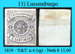 Lussemburgo-013 - 1859-1880 Wappen & Heraldik