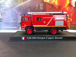 COLLEZIONE CARRI DEI POMPIERI - VIGILI DEL FUOCO DEL PRADO -1985 FOURGON D'APPUI RENAULT FRANCE - SCALA 1:64 - Altri & Non Classificati