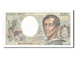Billet, France, 200 Francs, 200 F 1981-1994 ''Montesquieu'', 1988, NEUF - 200 F 1981-1994 ''Montesquieu''