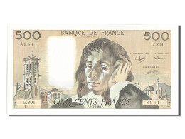 Billet, France, 500 Francs, 500 F 1968-1993 ''Pascal'', 1989, 1989-03-02, NEUF - 500 F 1968-1993 ''Pascal''