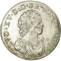 Monnaie, France, Louis XV, 1/4 Écu Vertugadin, 30 Sols, 1/4 ECU, 1716, Rouen - 1715-1774 Lodewijk XV