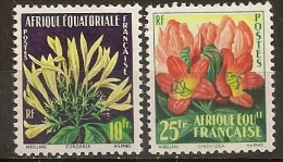A.E.F.  N° 243/44  Fleurs - Nuevos