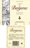 Etiquette De Vin 1997 BERGERAC (46140) - Bergerac