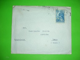 Belgium,Belgique,letter To Abroad,cover,6 F+3 F Stamp,refugees Help,postal Postmark - Covers & Documents