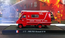 COLLEZIONE CARRI DEI POMPIERI - VIGILI DEL FUOCO DEL PRADO - FRANCIA  - 1988 PSE RENAULT B 90  SCALA 1:72 - Scale 1:72