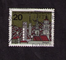 Timbre Oblitéré Allemagne, Stuttgart, 20, 1965 - Andere & Zonder Classificatie