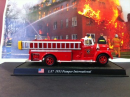 COLLEZIONE CARRI DEI POMPIERI - VIGILI DEL FUOCO DEL PRADO - STATI UNITI U.S.A. 1953 PUMPER INTERNATIONAL  SCALA 1:72 - Sonstige & Ohne Zuordnung