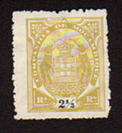B4275  Mozambique 1895-07  2.5r  ( Sc# 10 )  Un Canceled & Hinged - Mozambique