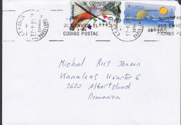 Spain C.C.P. Colon Barcelona 1998 Cover Letra ALBERTSLUND Denmark ATM / Frama Labels - Franquicia Postal