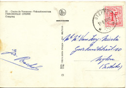 1969 Relais!!Zichtkaart  "Vakantiecentrum L'Hirondelle" Met PZ1027B Van Oteppe Naar Nijlen Vertrekstempel Zie Scan(s) - 1951-1975 Lion Héraldique