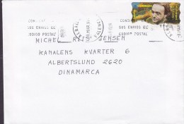 Spain ALBAIDA Valencia 1999 Cover Letra ALBERTSLUND Denmark ATM / Frama Label Felix Rodriguez - Franchise Postale