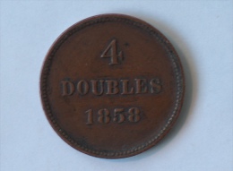 GUERNESEY 4 DOUBLES 1858 - Guernsey