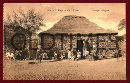 CABO VERDE - ILHA DE SAO TIAGO - HABITAÇAO INDIGENA - 1930 PC - Cape Verde