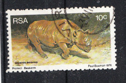 Sud Africa   -   1976.  Rinoceronte Bicorno. Rhino Bicorne. - Rhinoceros