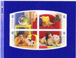 Delcampe - 2004  Pets: Fish, Cats, Rabbit, Dog  Sheet From Booklet  Sc 2057-2060  MNH ** - Carnets Complets