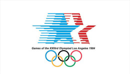 MAGNET (IMAN PARA NEVERA) SIZE.7X5 CM. APROX - Olympic Games Los Angeles 1984 - Reklame