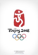 MAGNET (IMAN PARA NEVERA) SIZE.7X5 CM. APROX - Olympic Games Beijing 2008 - Publicidad