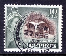 CYPRUS - 1955 10 MILS DEFINITIVE USED SG 176 - Cyprus (...-1960)