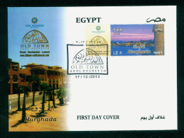 EGYPT / 2013 / TOURISM / HURGHADA ; OLD TOWN ; SAHL HASHEESH ( RED SEA ; EGYPT ) / FDC - Cartas & Documentos