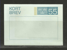 TOP!! SCHWEDEN * GANZSACHE KORTBREV **!! - Postal Stationery