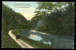 Cpa  Greetings From Jamaica , Bog Walk Showing Flat Bridge , 19 Miles From Kingston    ...  Jamaique     MAI13 - Jamaïque