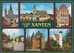 CPA ZANTEN- CHURCH, SQUARE, GOTHIC HOUSE, KLEVER DOOR, MONASTERY - Xanten