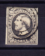 Luxemburg - 1852 Mi# 1 Gestempelt - Tiefschwarz - 1852 Guglielmo III