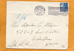 Denmark 1941 Censored Cover Mailed To USA - Briefe U. Dokumente