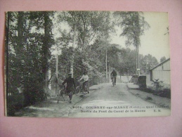 CP GOURNAY SUR MARNE N°6466 QUAI CHETIVET SORTIE DU PONT DU CANAL DE LA MARNE - ECRITE EN 1928 - Gournay Sur Marne