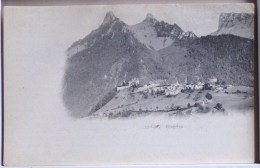 Cpa Suisse Gruyere Jullien Freres Panorama Gruss Precurseur 1905 Timbre Cachet Plein Chatel St Denis + Senlis - Châtel-Saint-Denis