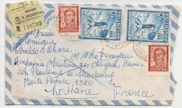 ARGENTINA 1968 SOBRE EXPRESO Dirigido Al Vapor RIO TUNUYAN En Navegacion Al Puerto LE HAVRE, FRANCIA - Recepcion - Briefe U. Dokumente