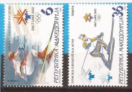 2002  243-44  OLYMPISCHE WINTERSPIELE   MAKEDONIJA  MACEDONIA MAKEDONIEN  OLYMPIADE SALT LAKE CITY  MNH - Winter 2002: Salt Lake City