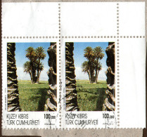 Cyprus-Turkey,1996 Landscapes : Palmtrees 100.000 L. Mi# 424,used On Piece,see Scan - Gebruikt