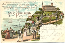 Hamburg - Blankenese, Farb-Litho, Gruss Vom Süllberg, Frühe AK, 1895 - Blankenese