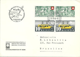 Sonderstempel  "PiLuRa Flugpost Ausstellung Dübendorf"        1946 - Cartas & Documentos