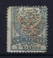 Turquie / Turkey: 1891 ISF Nr 152,  Mi  66aA Used / Obl. Surcharge Rouge / Red - Usados