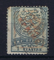 Turquie / Turkey: 1891 ISF Nr 152,  Mi  66aA Used / Obl. Surcharge Rouge / Red - Used Stamps