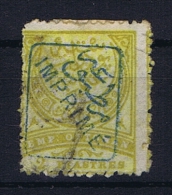 Turquie / Turkey: 1891 ISF Nr 145,  Mi  67aA Used / Obl. Surcharge Bleu / Blue Damaged! - Oblitérés