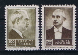 Turquie /Turkey: Isf. 1478-79, Mi. Nr 1053-54 MNH/**  1942 - Nuovi