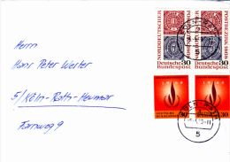 DEUTSCHE BUNDESPOST,  STAMP ON COVER, NICE FRANKING,1969, GERMANY - Lettres & Documents