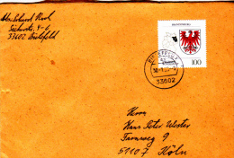 BRANDEBURG,  STAMP ON COVER, NICE FRANKING,1979, GERMANY - Covers & Documents